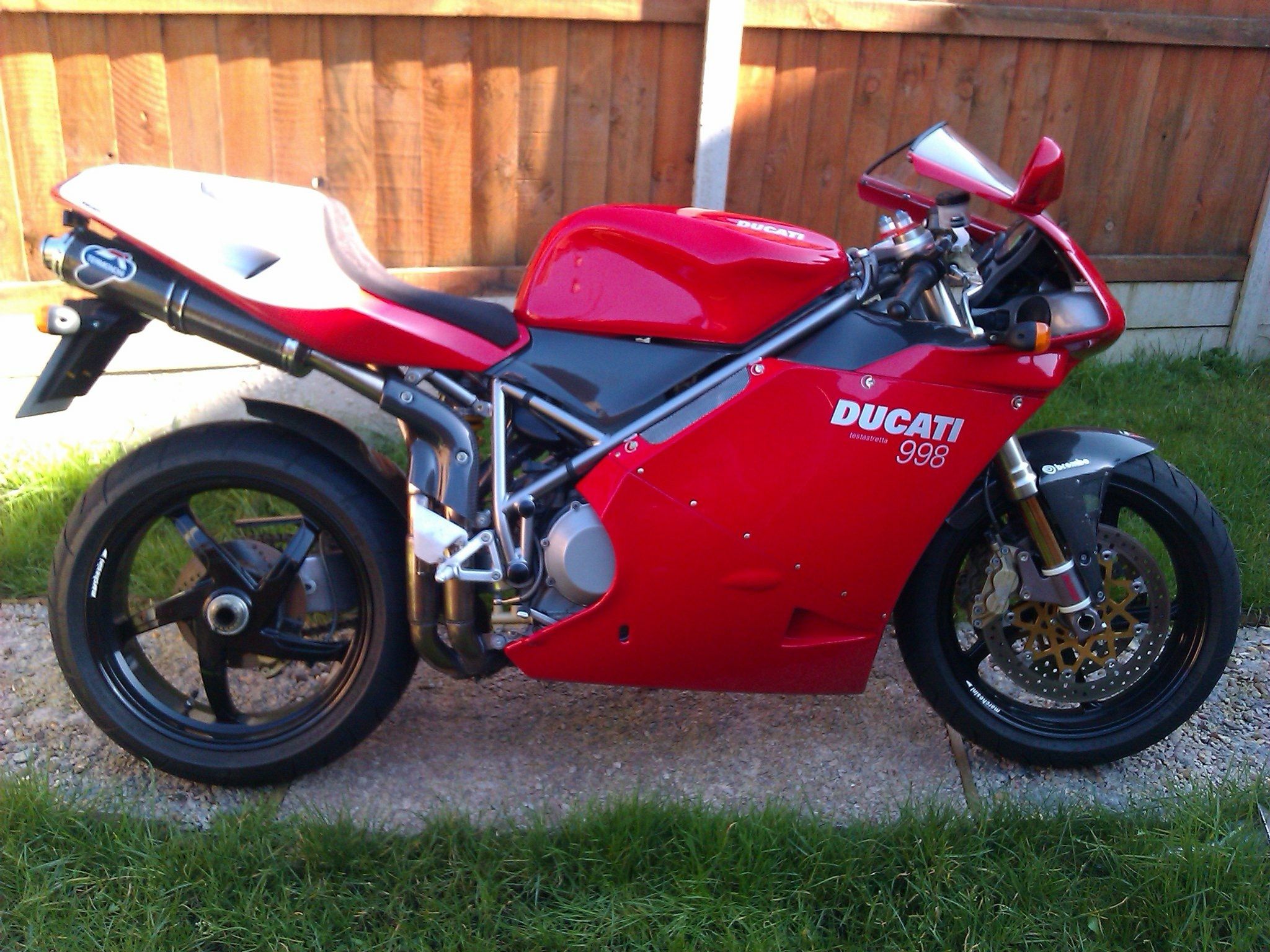 Ducati 998 in red