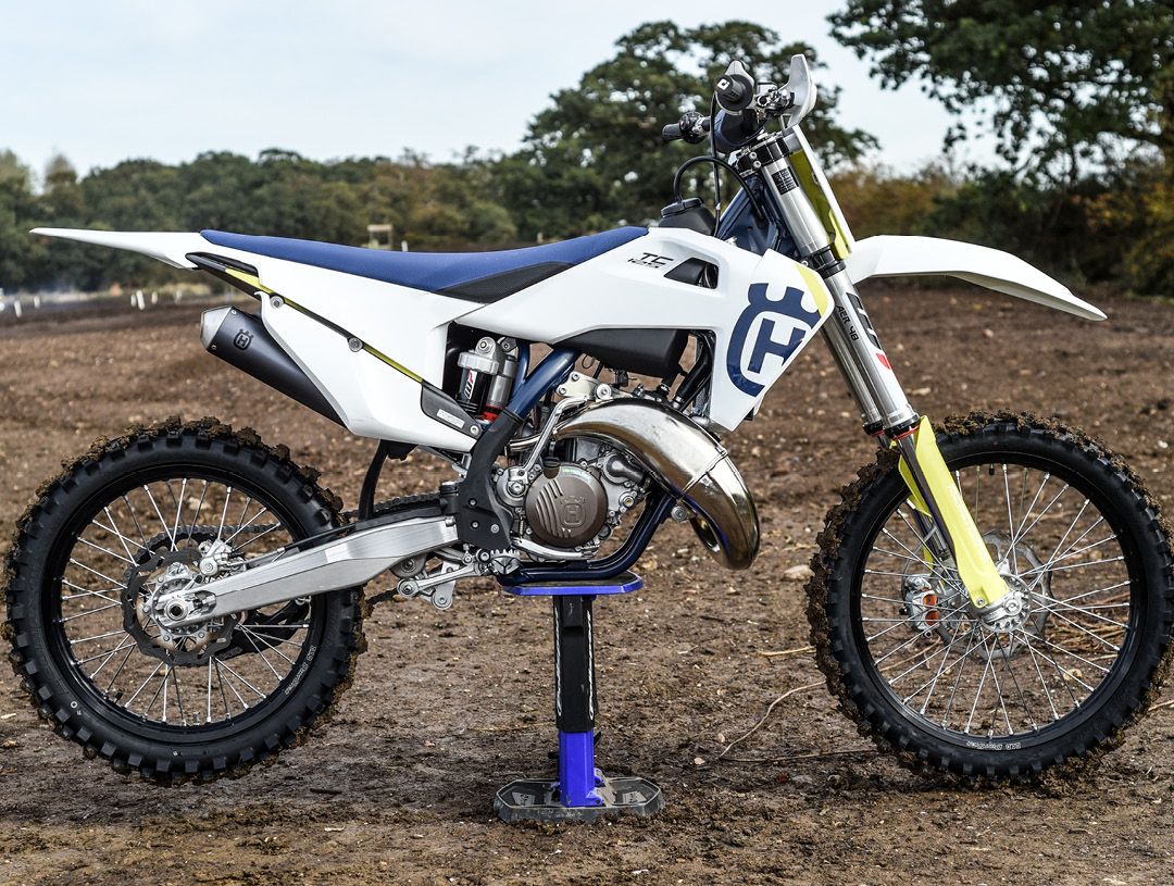 Husqvarna TC 125 motocross bike side view