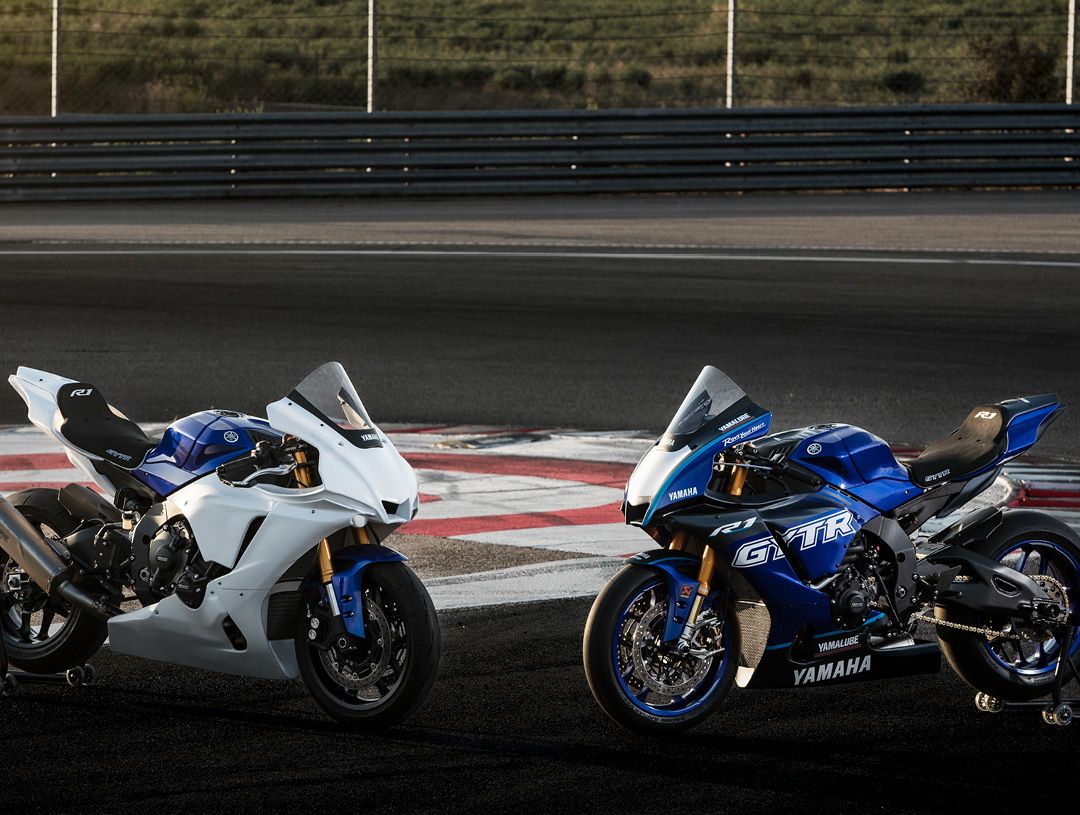 Pair of 2023 Yamaha R1 GYTR motorcycles
