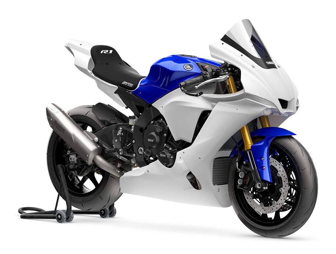 2023 Yamaha R1 GYTR studio image against white background