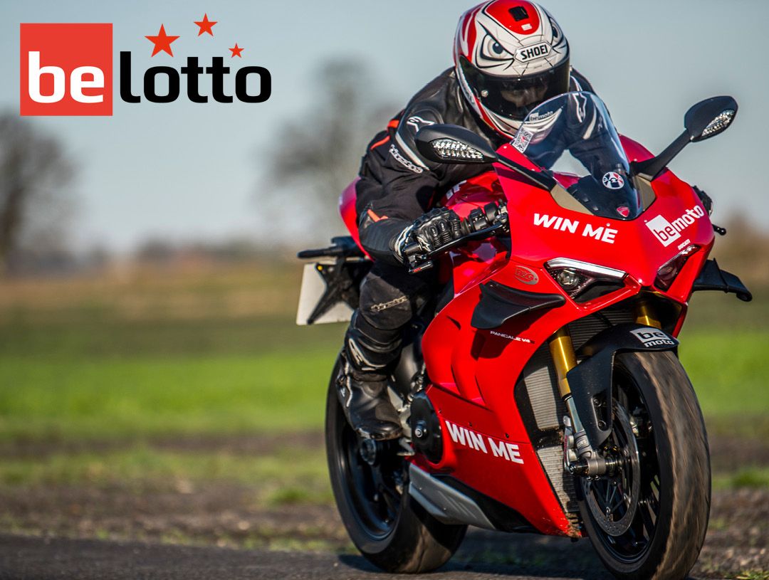 The Ducati Panigale V4S given away by BeMoto BeLotto Prize Draw in 2022