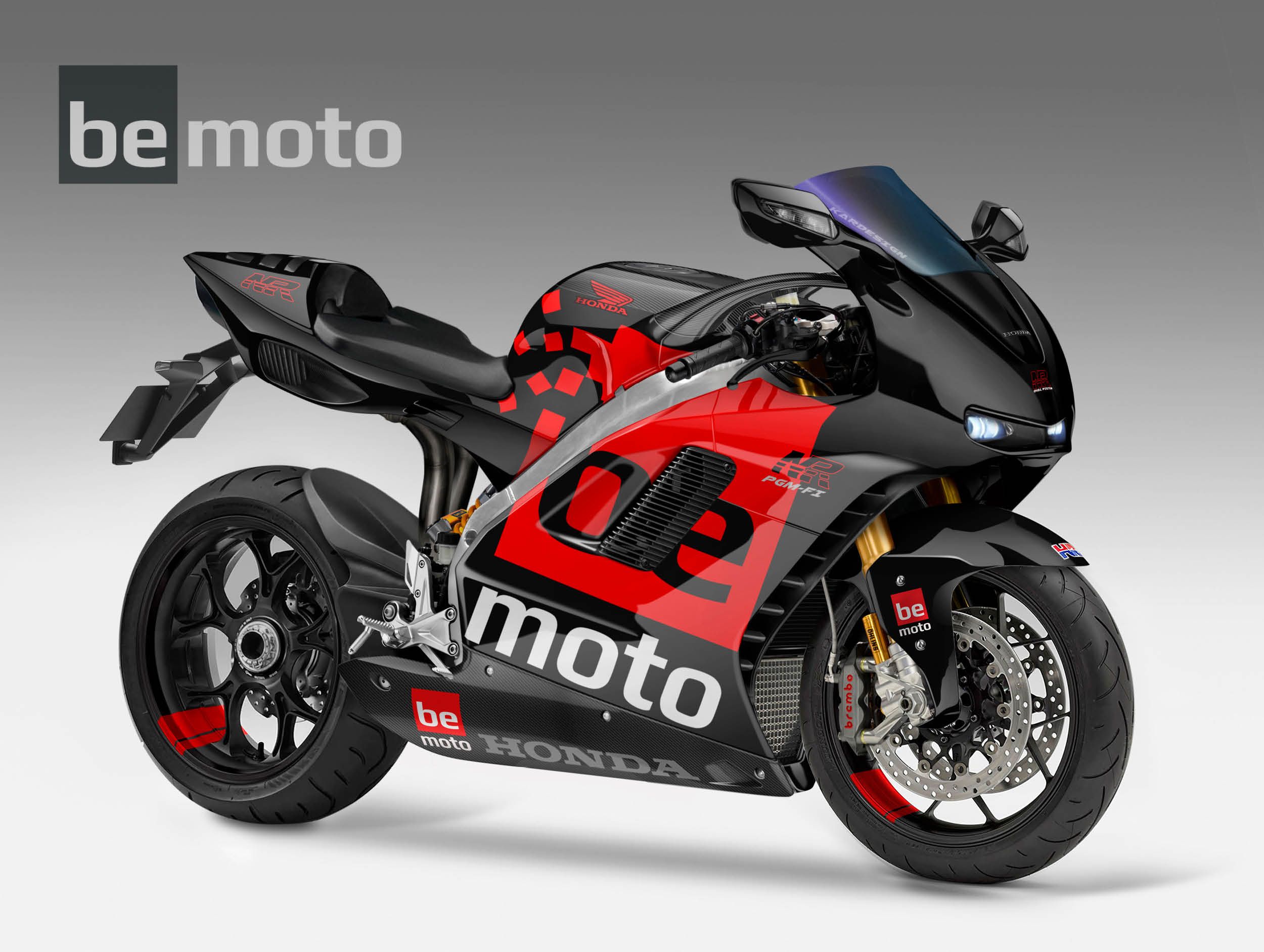 BeMoto NR750 NR1000 Concept Bike in Black