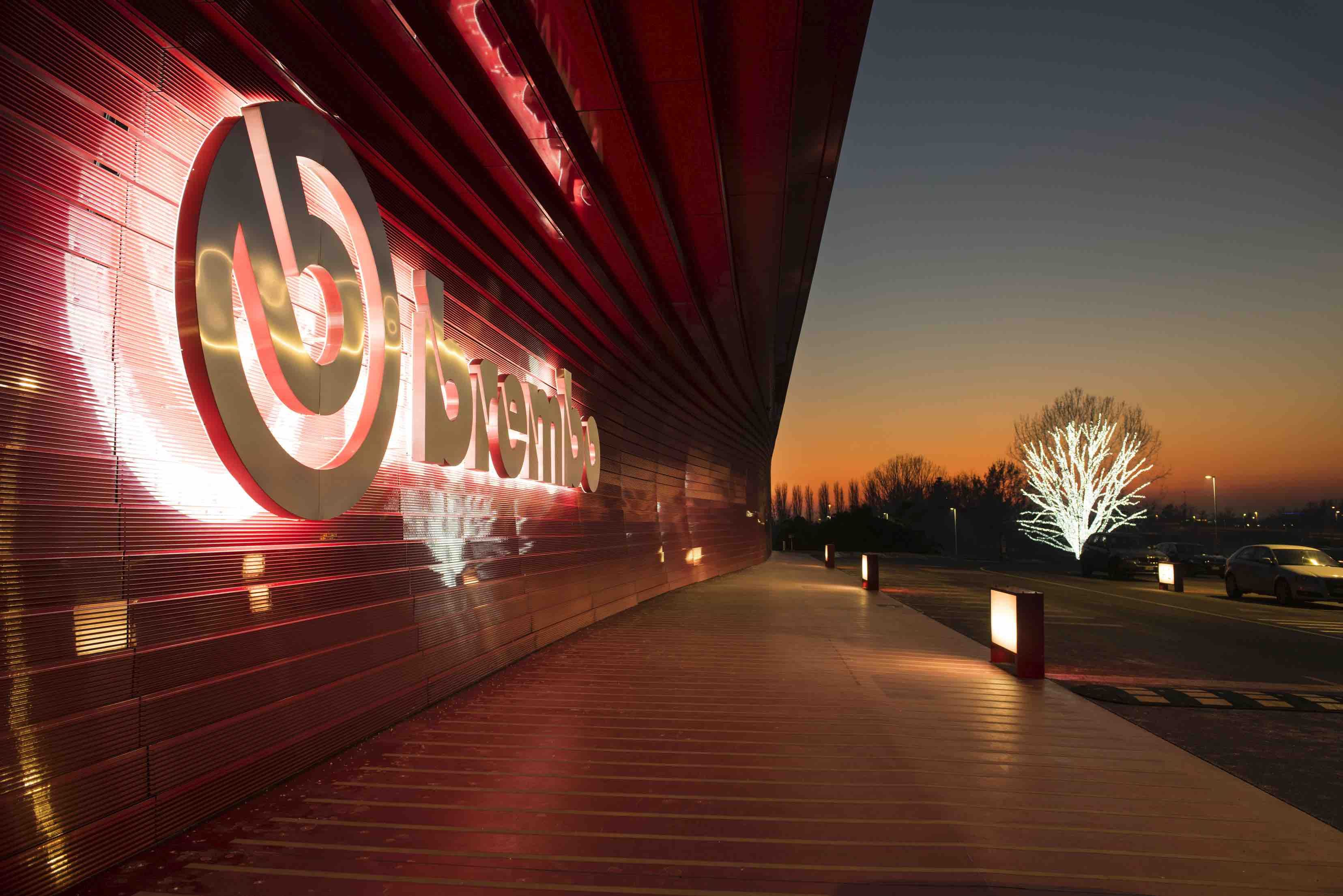 Brembo Headquarters at night