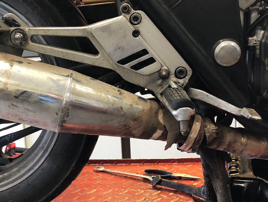 BeMoto Project Honda CB500 Motad exhaust