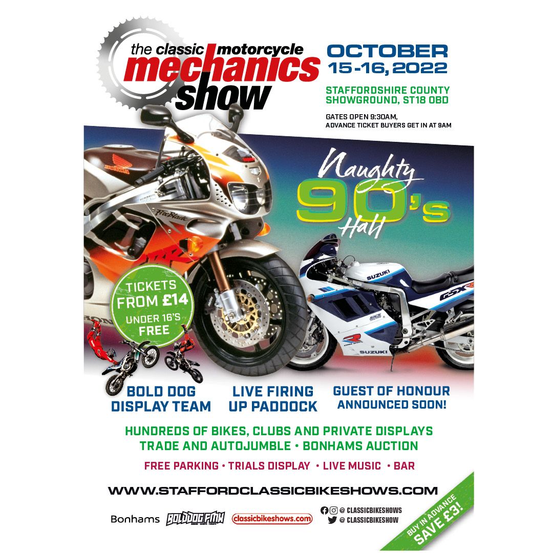 Classic Motorcycle Mechanics show poster 2022