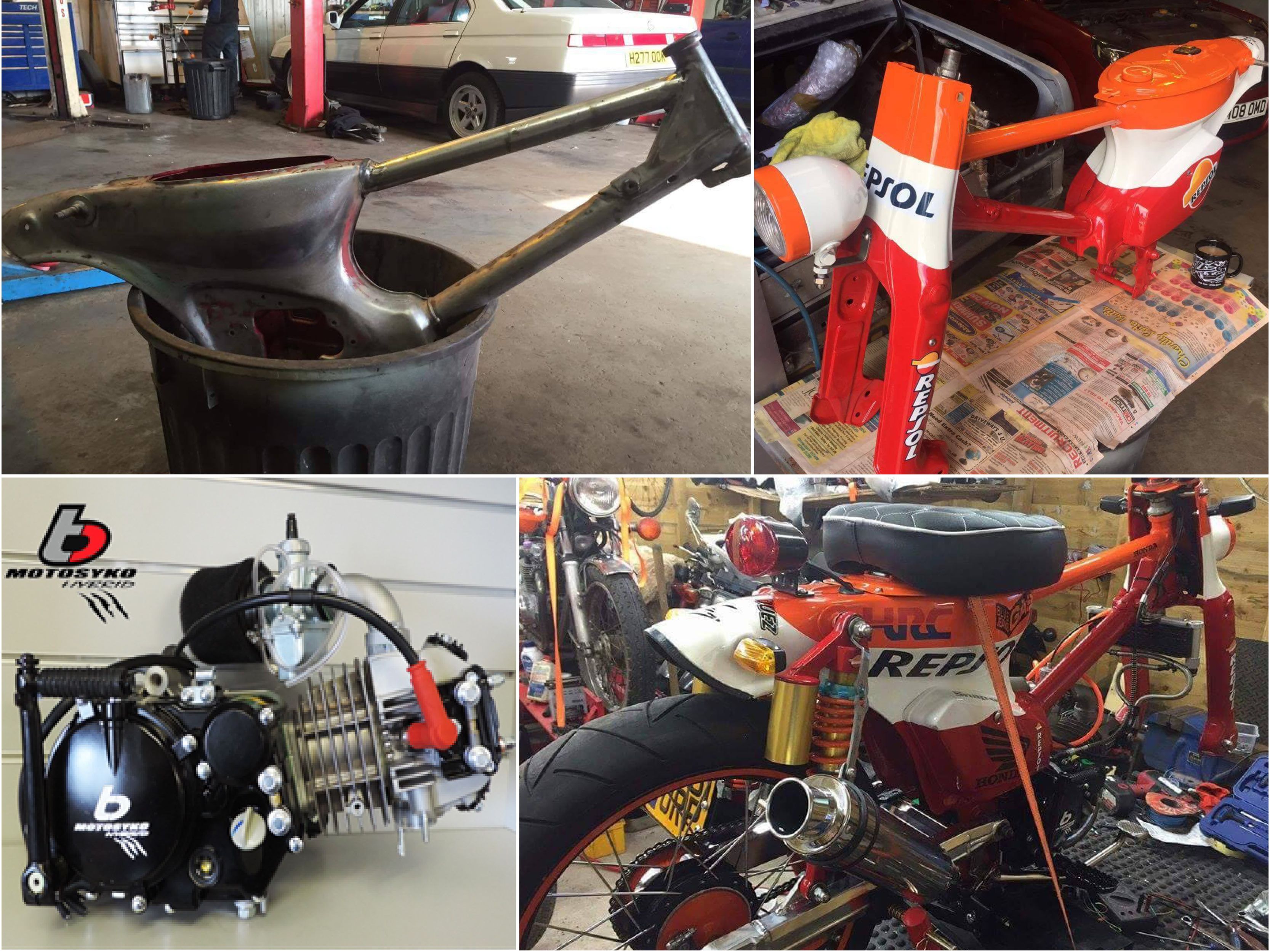 Custom honda cub shop parts