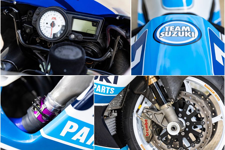 Detailed images of the Team Classic Suzuki GSX-R1000 K1 Racer