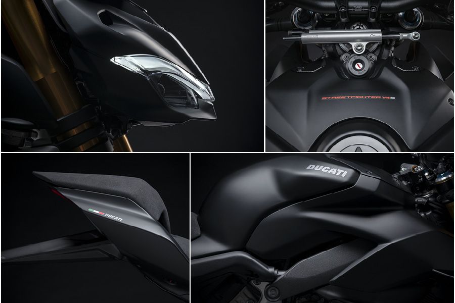 2021 Ducati Streetfighter Dark Stealth V4 S detailed images