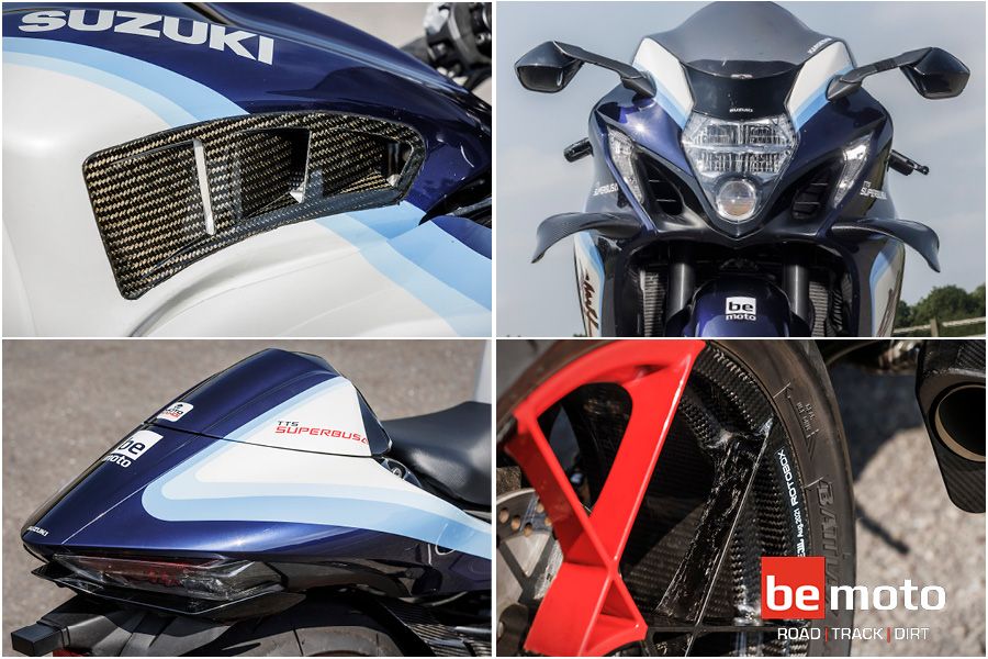 Detailed shots of the TTS Super Busa motorbike