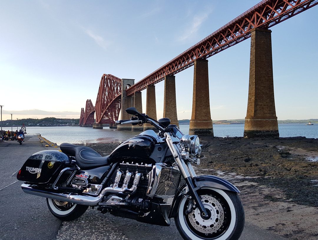 Triumph Rocket III Forth Bridge Scotland