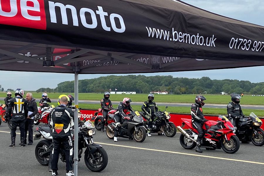 BeMoto Gazebo at California Superbike School pit lane