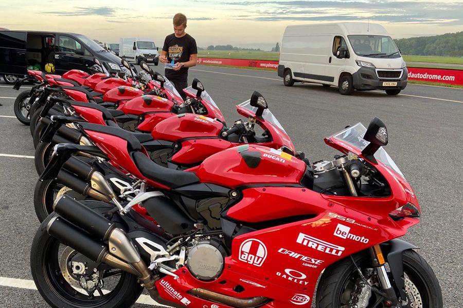 California Superbike School BeMoto sponsored Ducati