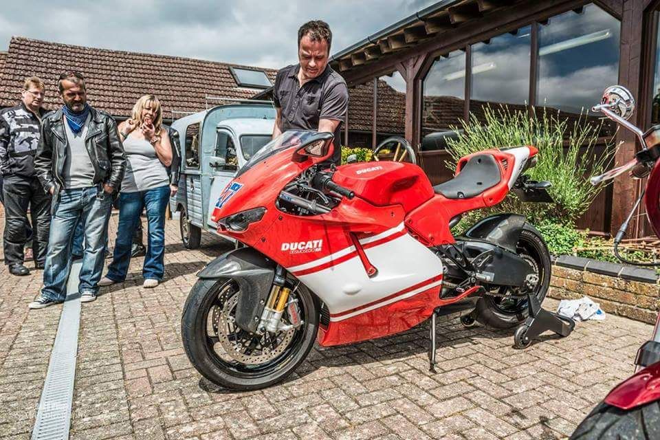 BeMoto customer Vince with his Ducati Desmosedici D16