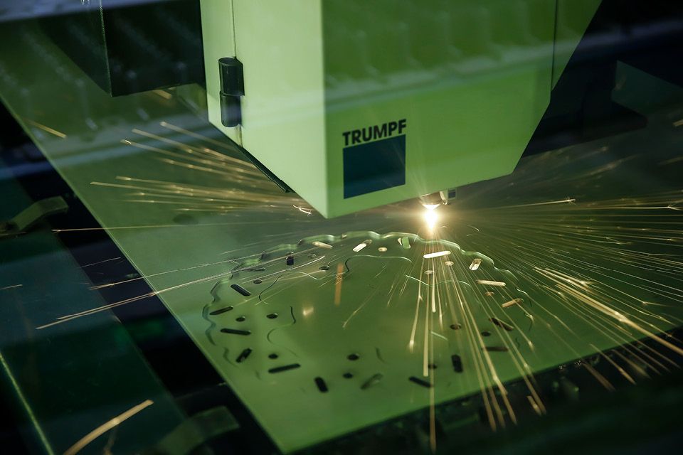 Galfer Brake Discs Being Laser Cut
