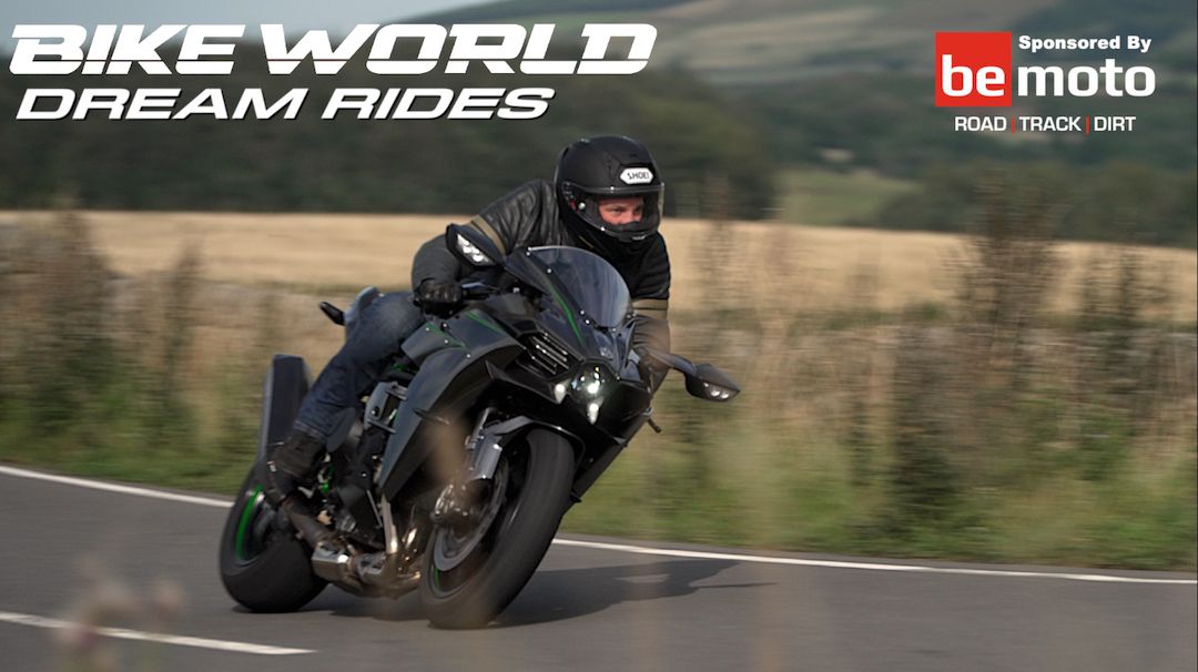 Bike World Dream Rides Ninja H2 Carbon on the road