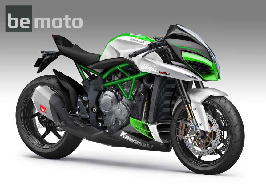 Kawasaki Ninja H2R: H2F Naked Concept | BeMoto