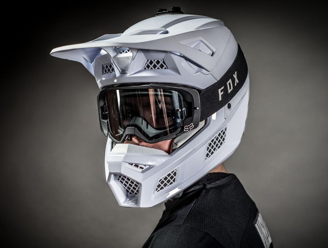 Motocross helmet it white