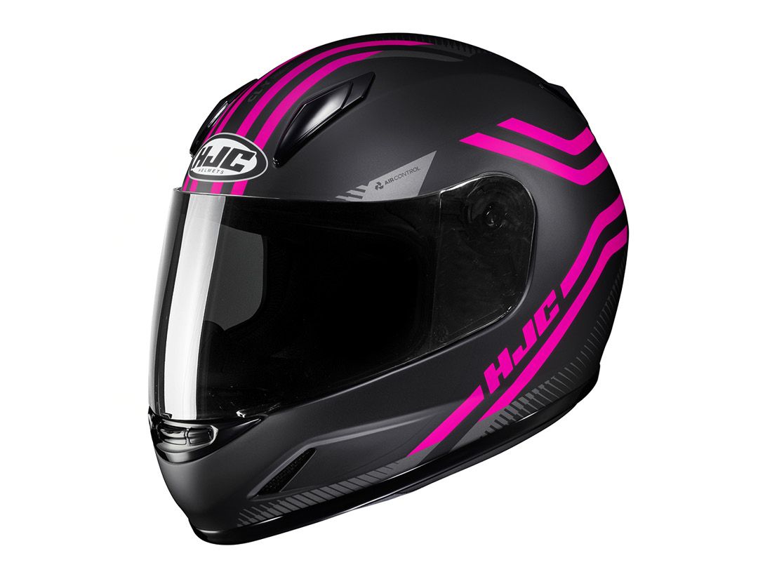 HJC CL-Y pink small motorcycle crash helmet