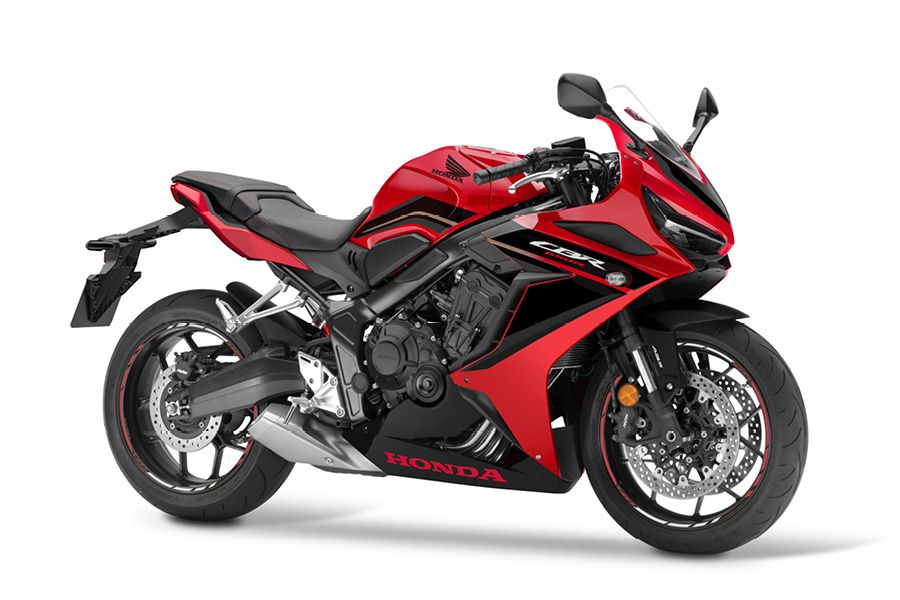 Honda CBR650R model year 2023 studio static red