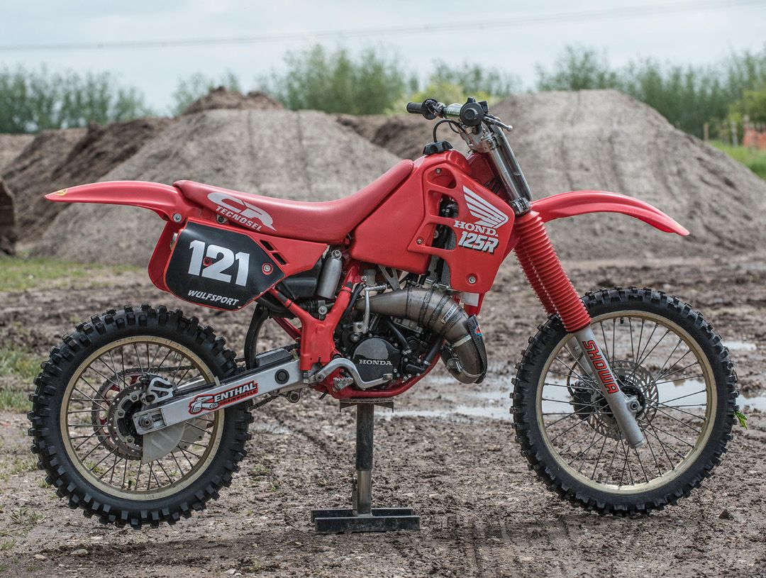 1989 Honda CR125 in red