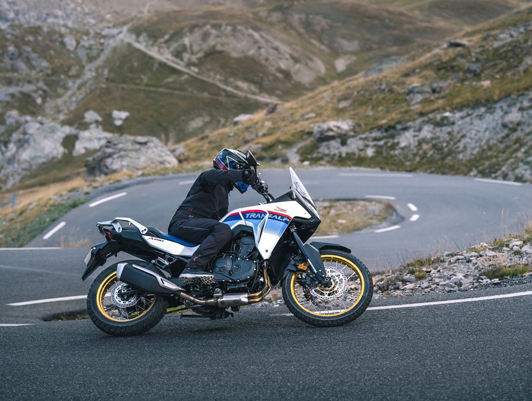 Honda XL750 Transalp 2023 on twisty corners