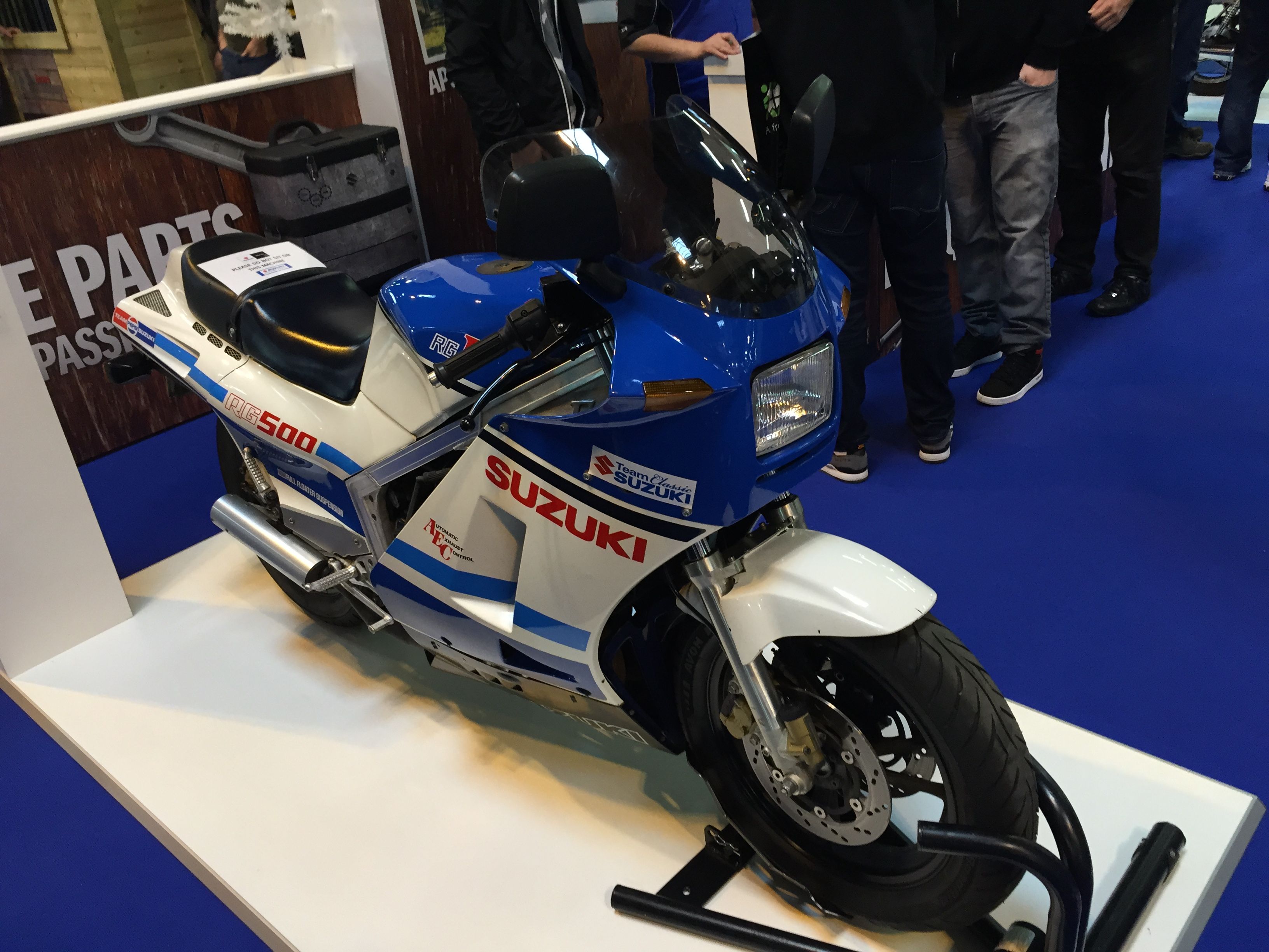 Suzuki RG500 in our local dealership