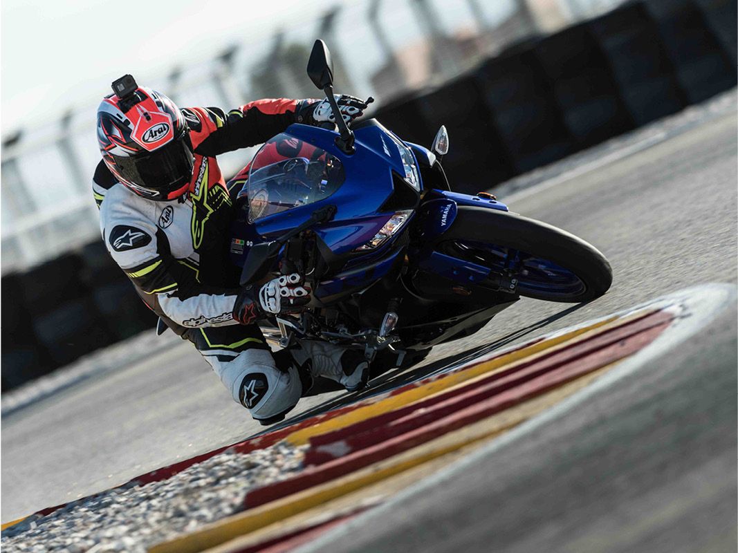 Yamaha YZF-R125 on a race track