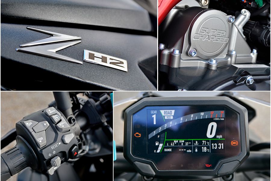 Kawasaki Z H2 2021 in detail