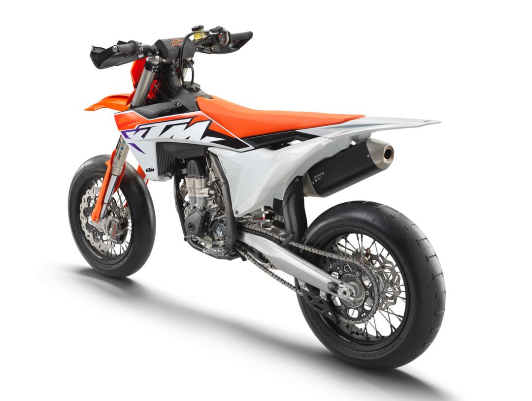 KTM 450 SMR 2023 left side rear static