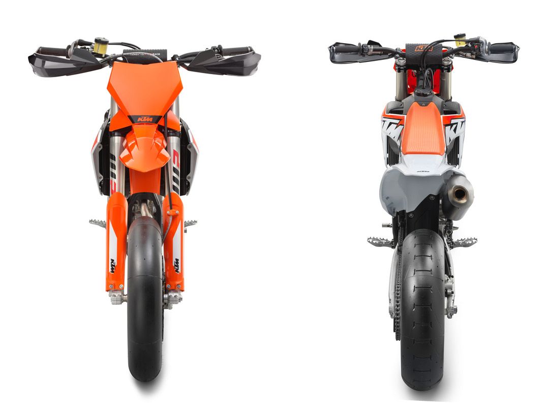 KTM 450 SMR 2023 front and rear detail static