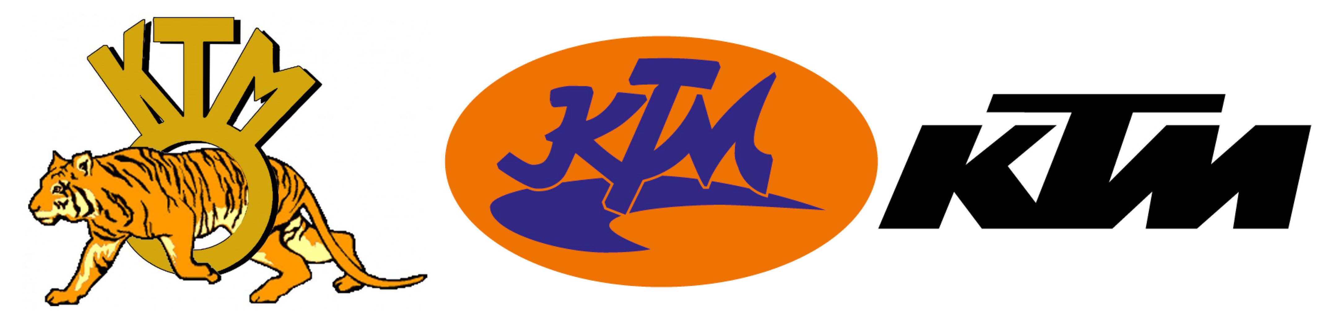 KTM Logo through the years