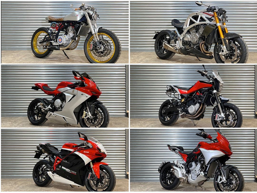 Collection of Matt Bird's motorcycles