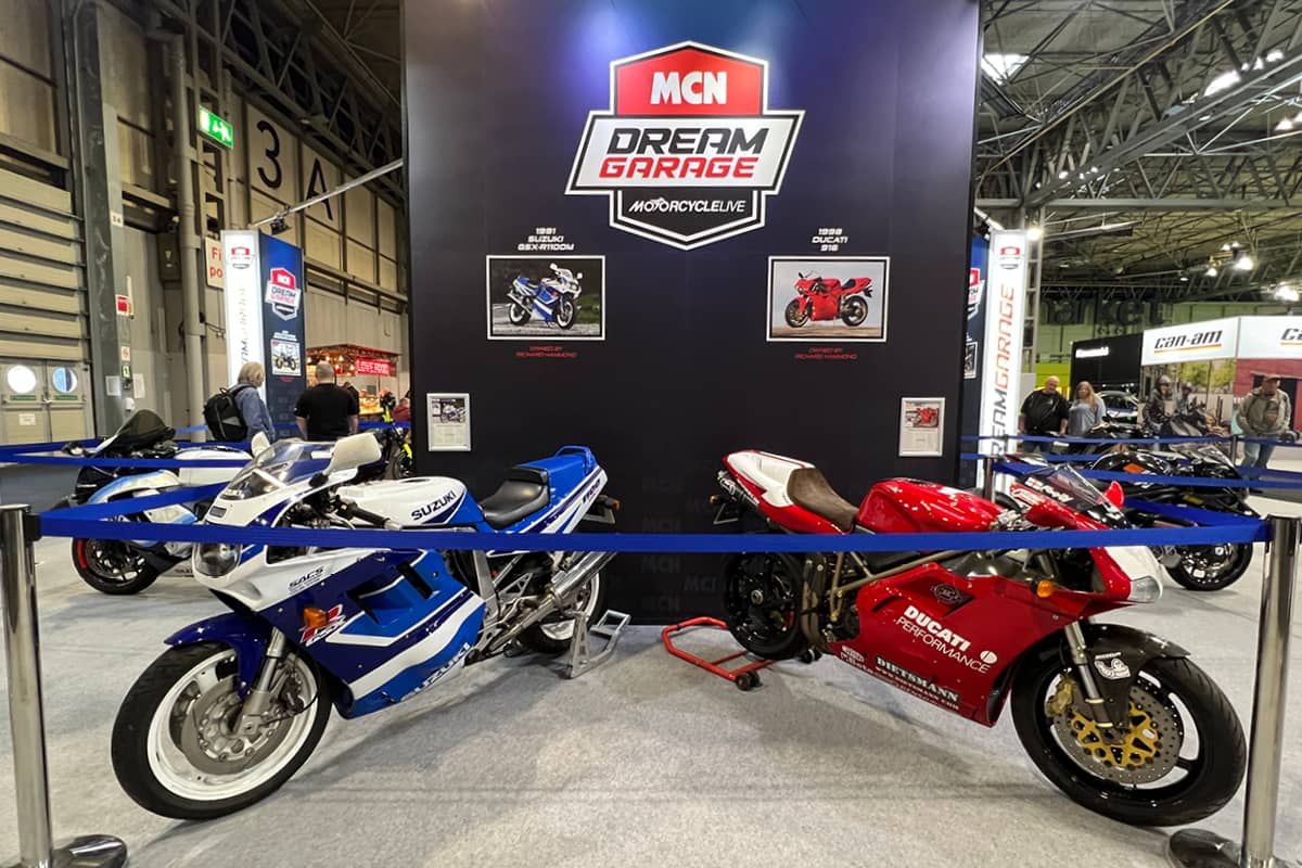 MCN Dream Garage - Suzuki GSX-R1100 and Ducati 916 owned by Richard Hammond