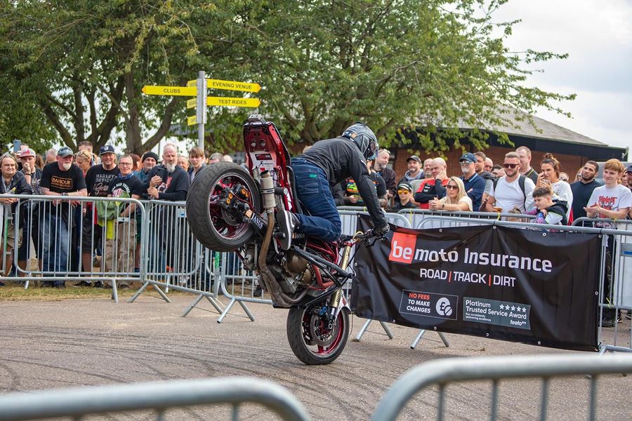 JD Stunts performing at the MCN Festival of Motorcycling