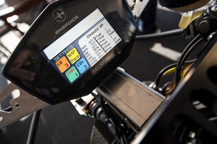 MotoE bike dashboard