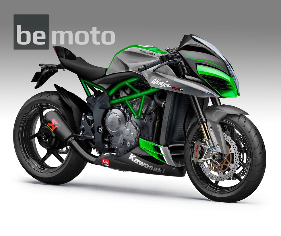 Kawasaki Ninja H2 Naked Black Akrapovic