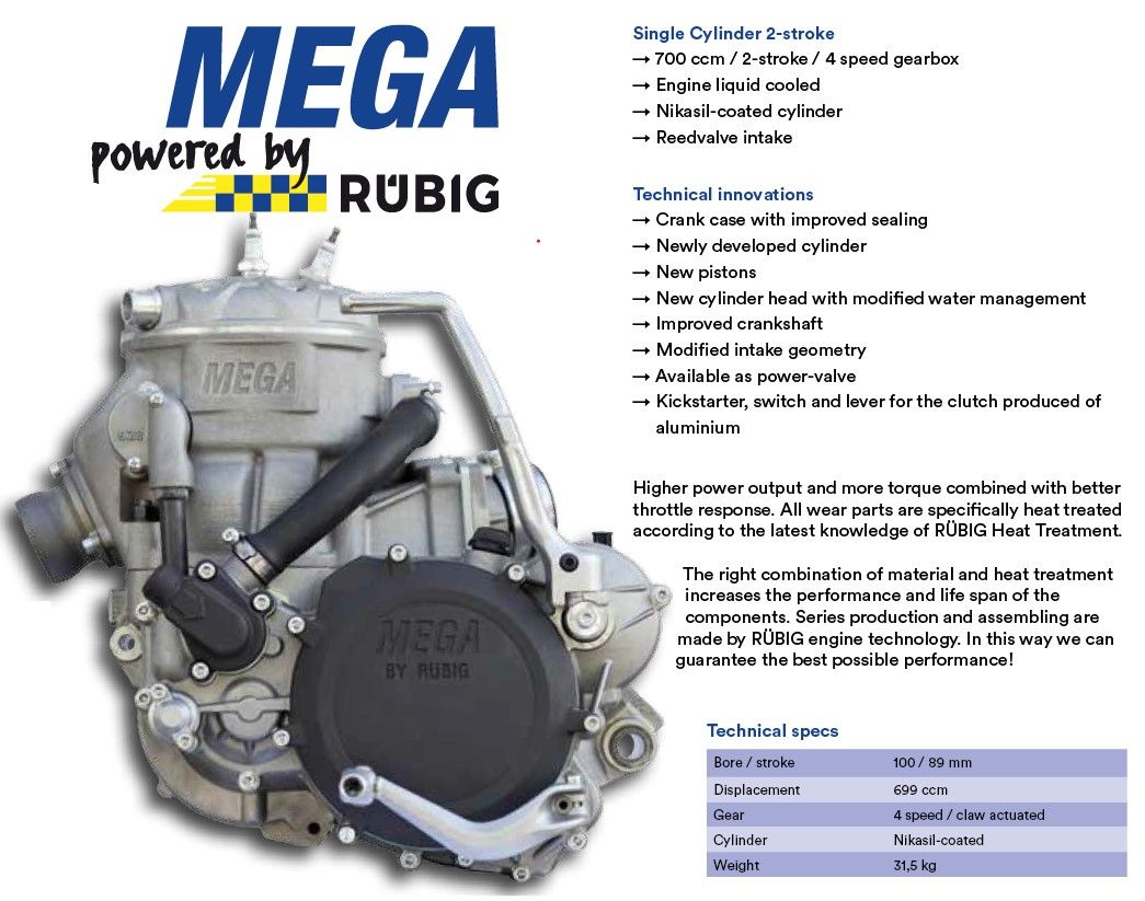 The Rubig Mega Engine 700cc two-stroke
