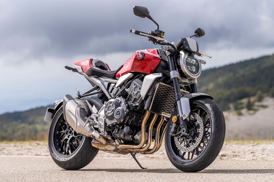 Honda CB1000R parked on road