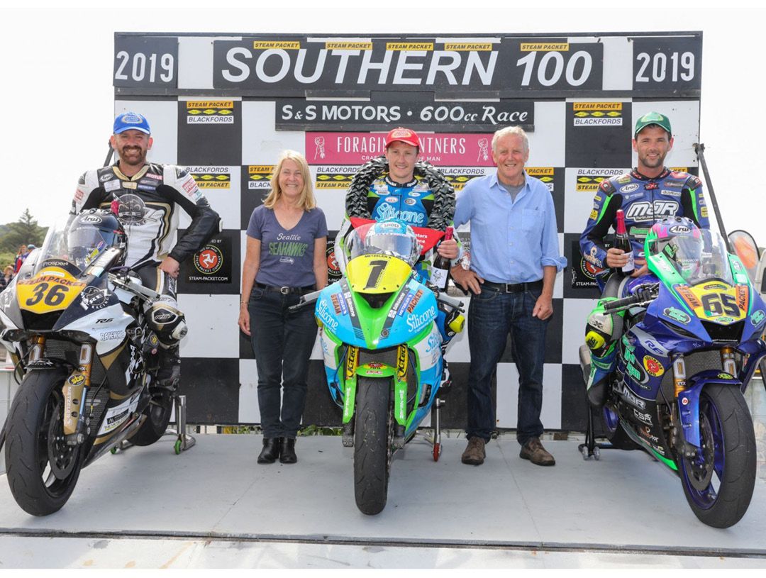 Southern 100 Billown Circuit 2019 Supersport 600 podium photo by CJS PHOTOGRAPHY (CALLUM STALEY)