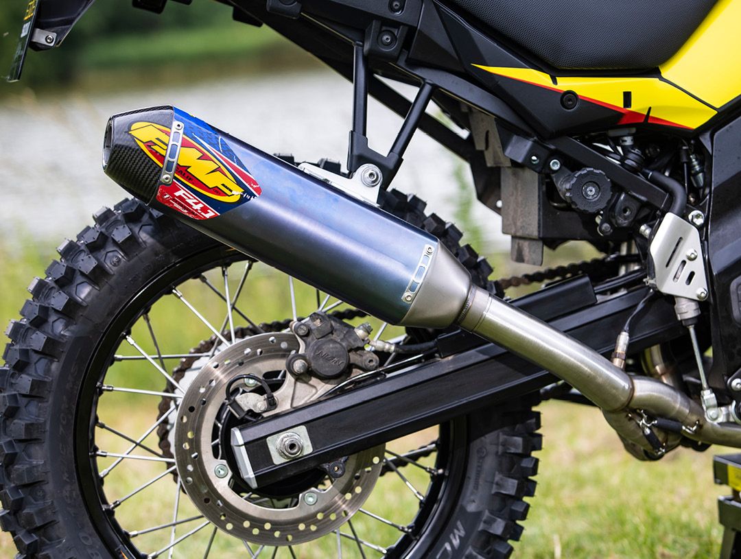 Suzuki V-Strom 650 XT SR75 World Team edition FMF exhaust