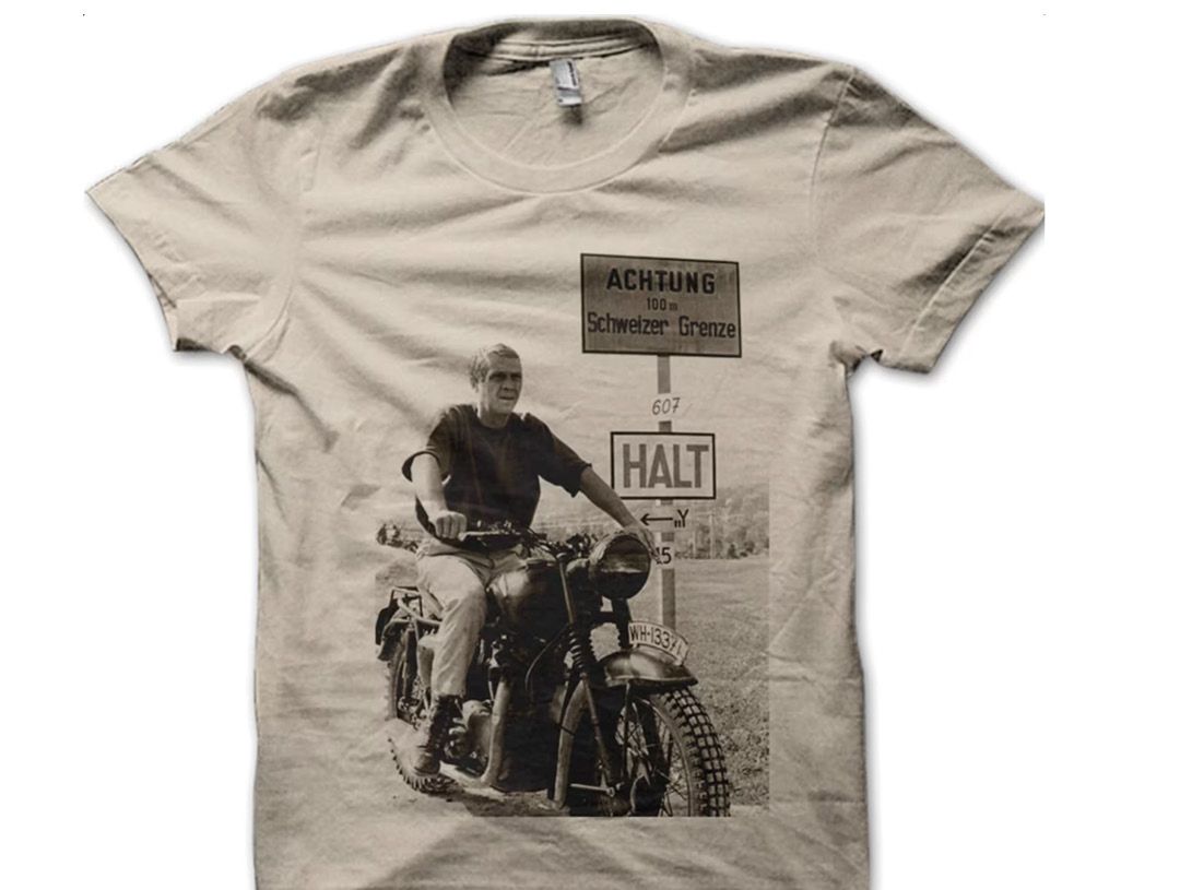 Great Escape Tee Shirt with Steve McQueen