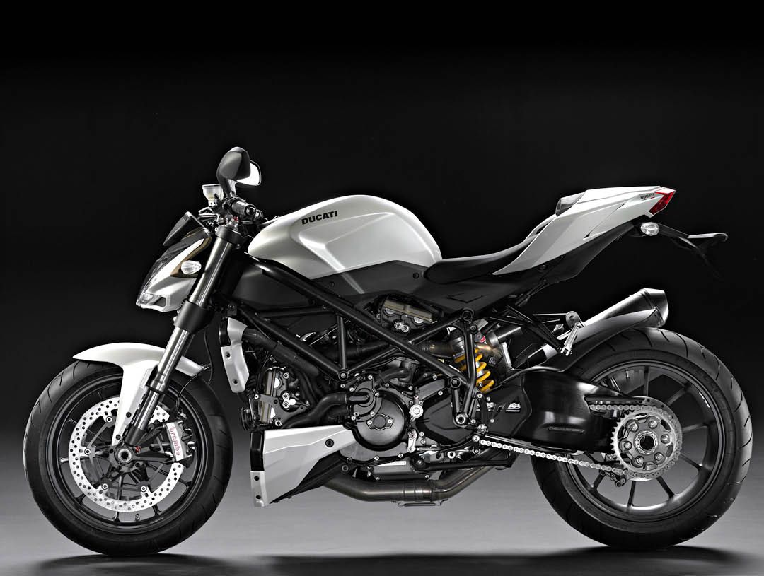 Ducati Streetfighter white static left side