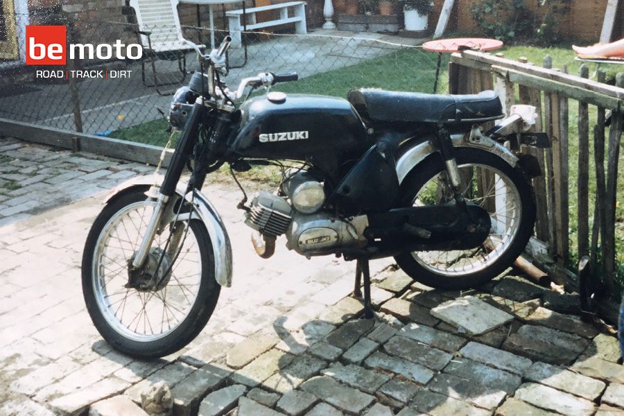 Suzuki A100 Motorcycle with crash damage