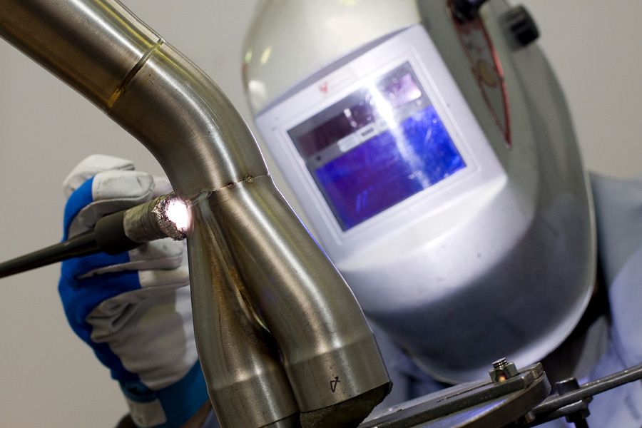 Man in Mask TIG Welding