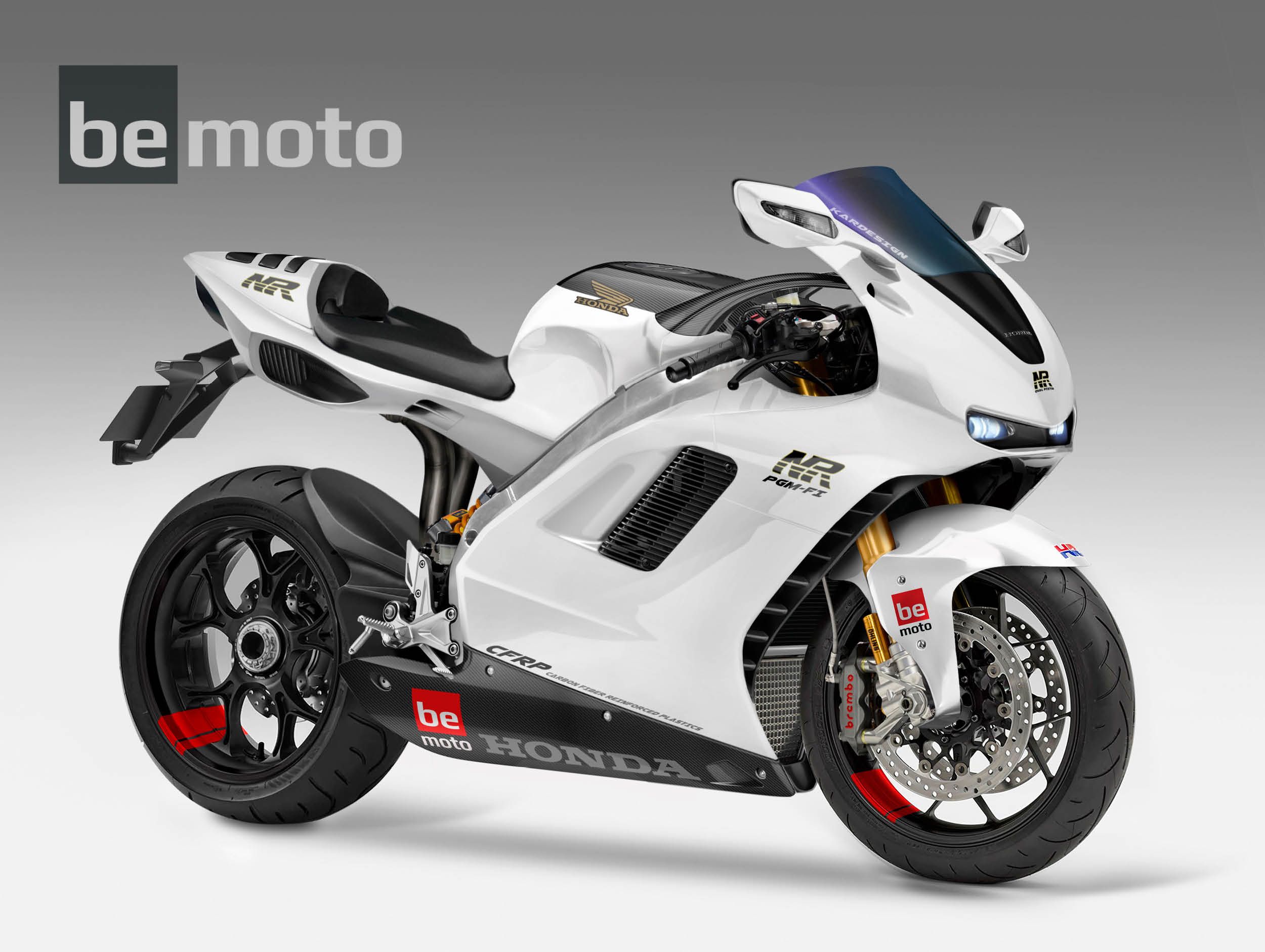 Honda NR750 NR1000 Concept Bike in White