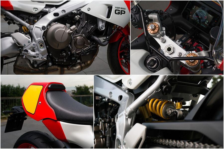 Yamaha XSR900 GP close up detail images