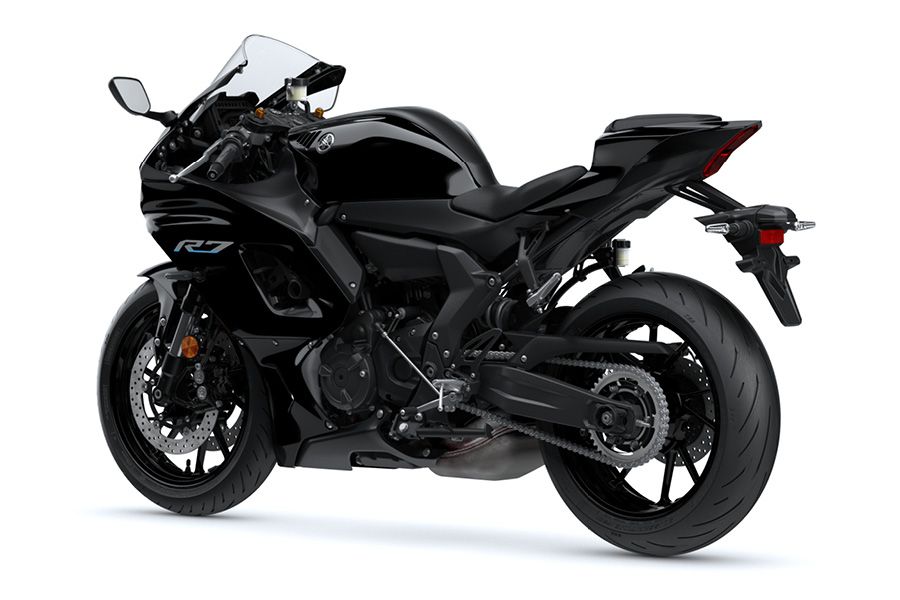 Yamaha YZF-R7 2022 black studio static left side