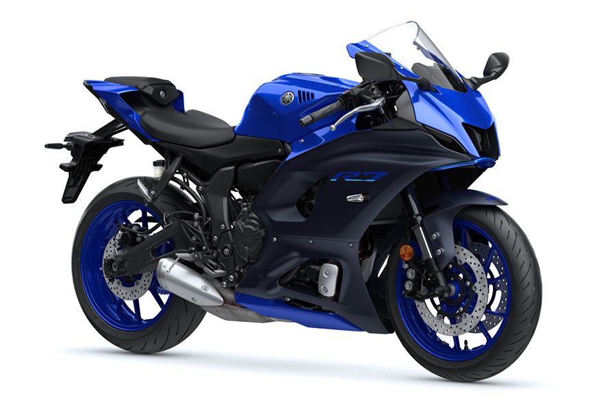 Yamaha YZF-R7 2022 blue static side on