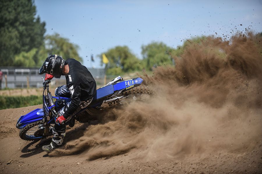 Yamaha YZ250 in action