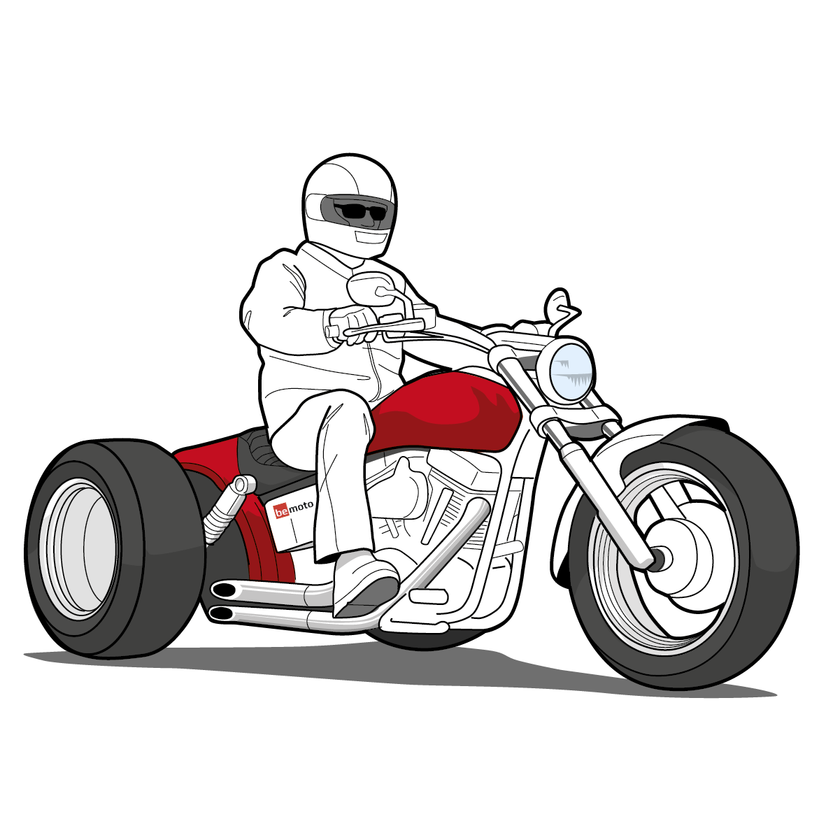 Image of a guy riding a trike